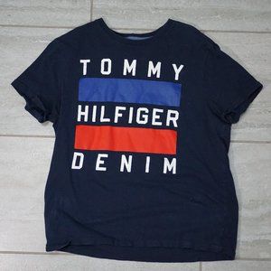 Tommy Hilfiger Men's Graphic Logo Tee Size Medium Navy
